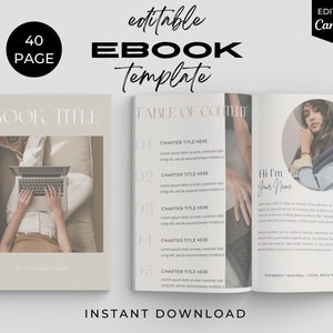 Editable Ebook Template, Workbook Template, Canva Template Business ,Lead Magnet Template, Course Template, Course Creator Guide, Printable