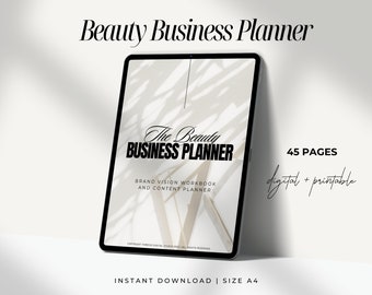 Small Business Plan, Branding Workbook, Salon Business Ebook, Content Calendar, Branding Strategy, Social Media Planner, Printable PDF