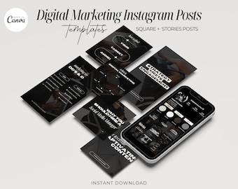 Faceless Instagram Marketing Templates, Social Media Reels (Digital Download)