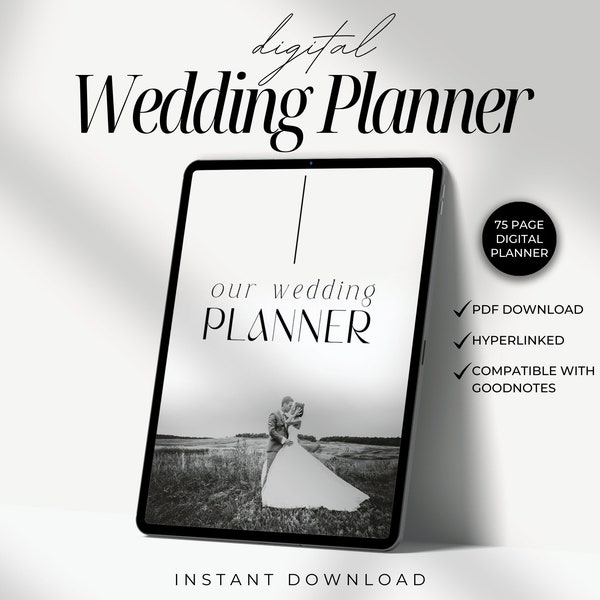 Wedding Planner, Digital Planner, Wedding Checklist, Wedding Planning, Wedding Budget, Digital Wedding, Wedding Organizer, Wedding Template