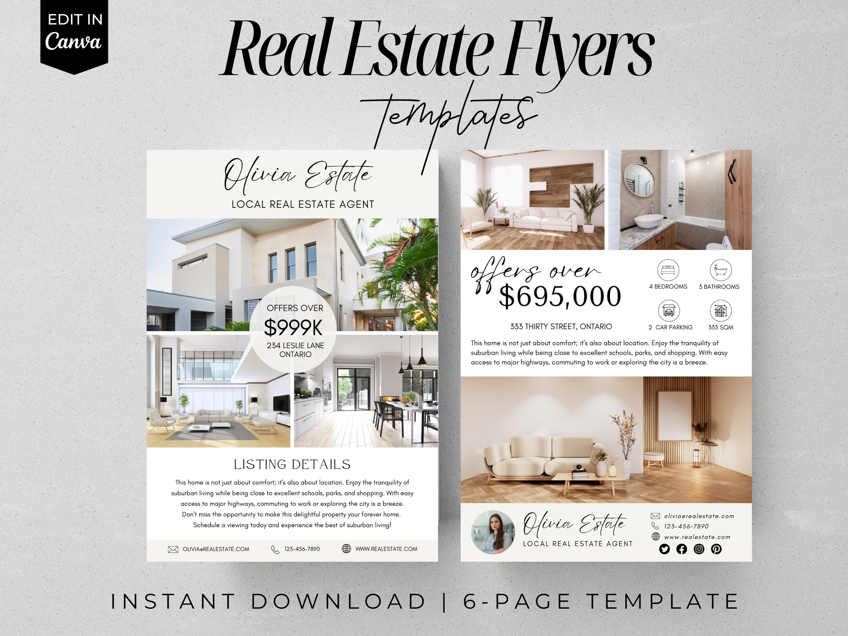Real Estate Flyer, Real Estate Mailers, Real Estate Postcard, Real Estate Templates, Open House Flyer, Just Listed Flyer, Real Estate Agent,