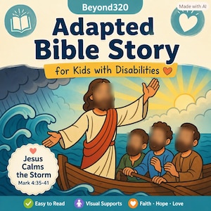 Jesus Calms the Storm Adapted Bible Story