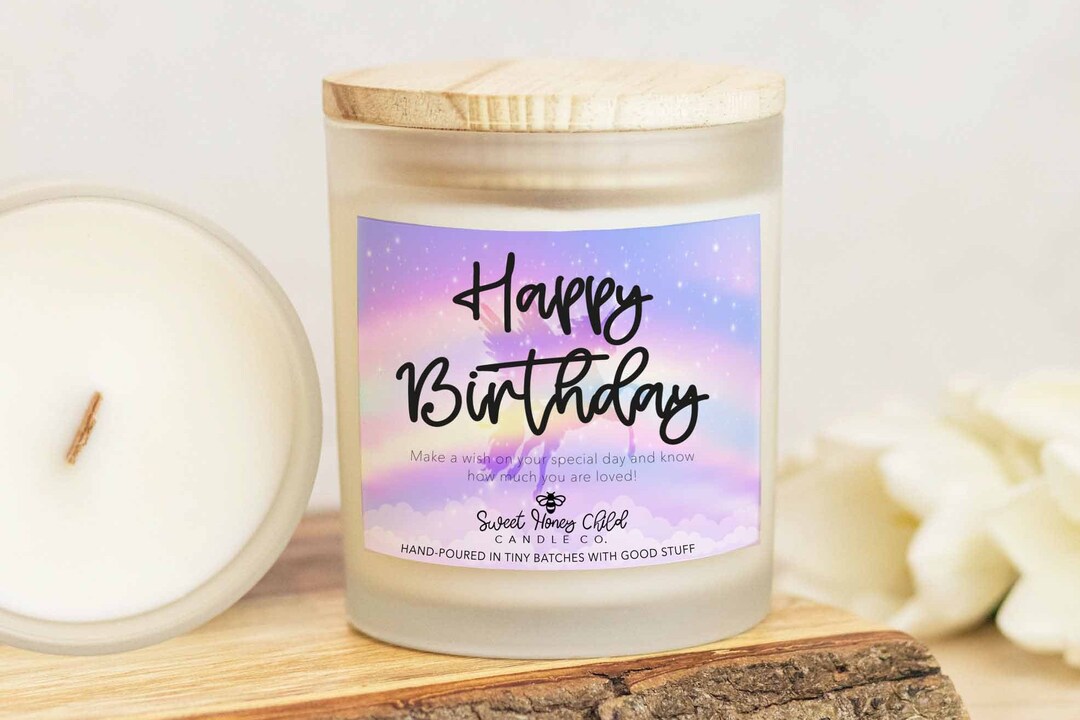 Happy Birthday Candle Cute Birthday Candle Birthday Mom Etsy