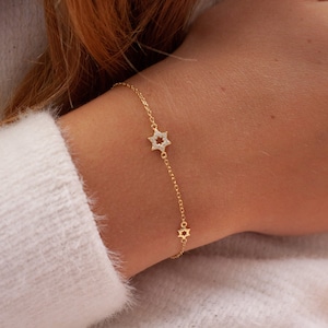 Star Bracelet, Star Jewelry, Charm Bracelet, Dainty Bracelet