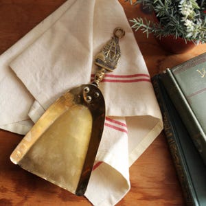 Vintage Nautical Brass Crumb Catcher, Small Dust Pan, Silent Butler, Pirate Ship.