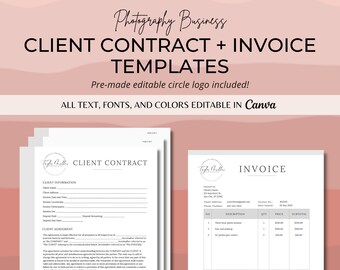 Bartender Invoice Template Etsy Bartender Invoice Template Etsy