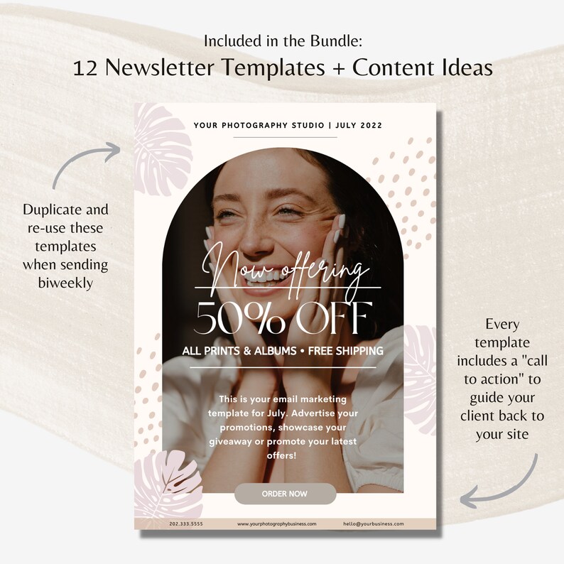 Email Marketing Canva Template Bundlenewsletter Etsy