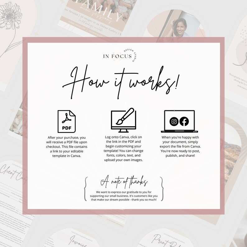Contract Template Business Form Template Canva Template Etsy