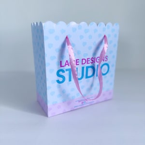 Modèle de sac cadeau, modèle vierge, sac cadeau SVG