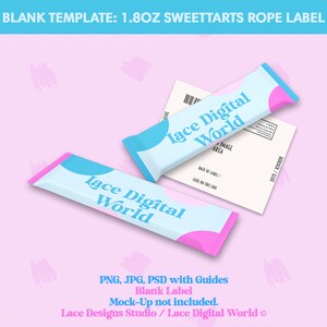 Rope Candy Template, Sweetarts Template, SweetTarts Template, Candy Template, Photoshop Template, Party Favor Template