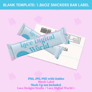 Snickers Bar Template, Chocolate Bar Template, Snickers Template, Snack Template, SVG, PNG, Party Favors, Templates, Chip Bag Template