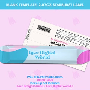 Starburst Template, Party Favor Templates, Photoshop Templates, Snack Templates, Custom Starburst, Nutrition Facts, Blank Template