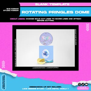 Pringles Template, Rotating Pringles, Spinning Pringles, Pringles SVG, Pringles Can Template, Pringles Shaker Template, 1.3oz Pringles Can