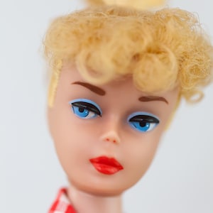 Vintage 1960s Mattel Ponytail Barbie #6 Blonde Doll Picnic Set #967 Restored Display Ready