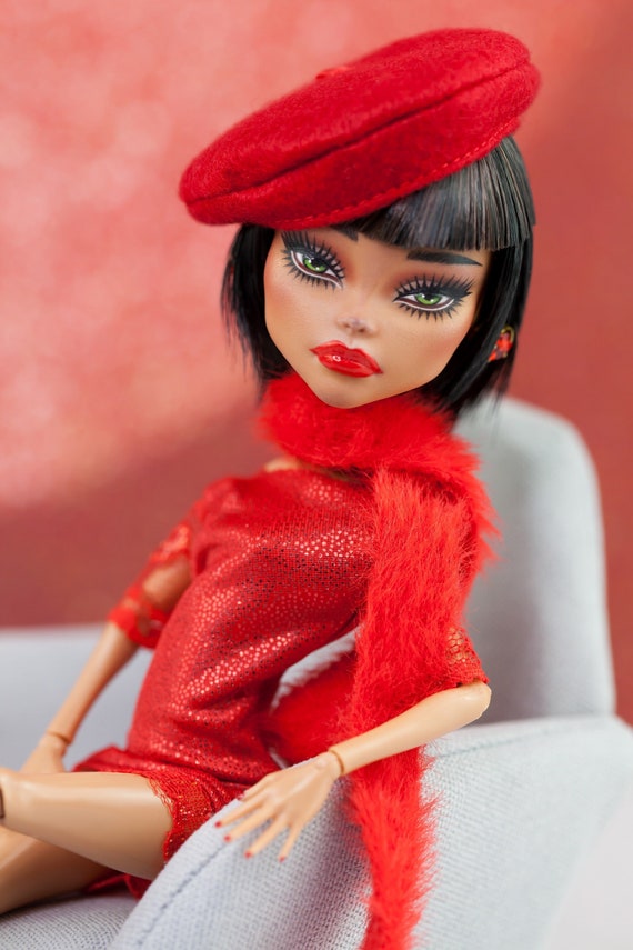 Buy Monster High Cleo De Nile G1 Monochromatic Red Outfit OOAK