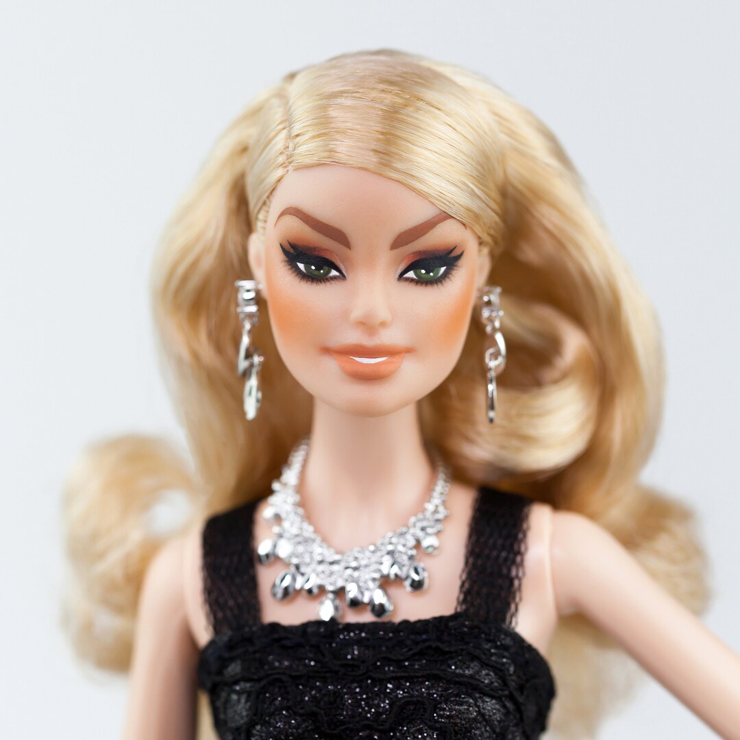 OOAK Mattel Holiday Barbie Blonde Model Muse Custom Repaint Etsy