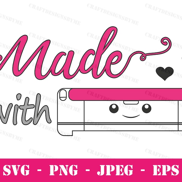 Made with Cricut layered svg - png - instant download - cute Cricut Maker drawing - cut file - cricut vinyl iron on - htv - clip art