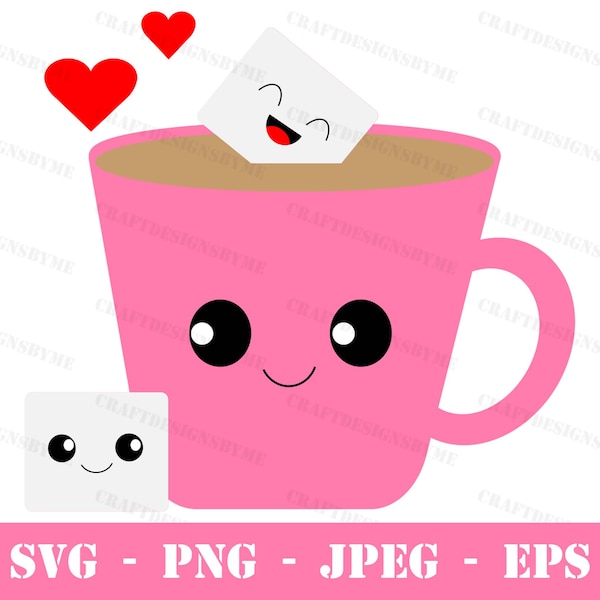 Sweet coffee layered svg - png - jpeg - instant download - coffee sugar cubes - cut file - cricut vinyl - htv - cutting machine - clip art