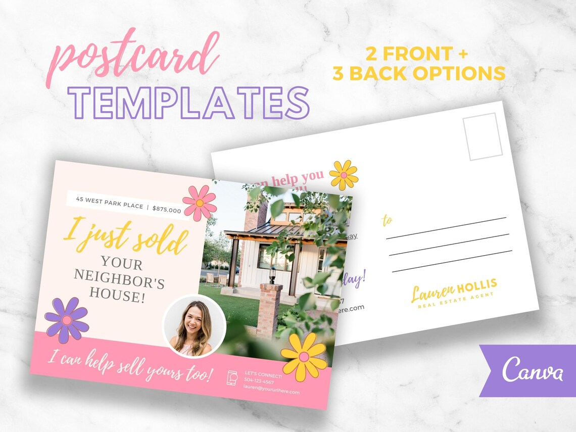 Spring Real Estate Postcard, Spring Real Estate Marketing, Spring ...