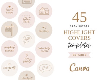 Real Estate Instagram Story Highlight Covers, Instagram Highlights Covers, Instagram Story Highlights, Instagram Stories Highlight Icons