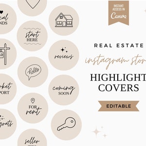 Copertine per le storie in evidenza di Instagram per il settore immobiliare, copertine per le storie in evidenza di Instagram, storie in evidenza di Instagram, icone per le storie in evidenza di Instagram
