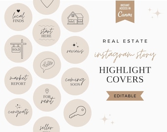 Real Estate Instagram Story Highlight Covers, Instagram Highlights Covers, Instagram Story Highlights, Instagram Stories Highlight Icons