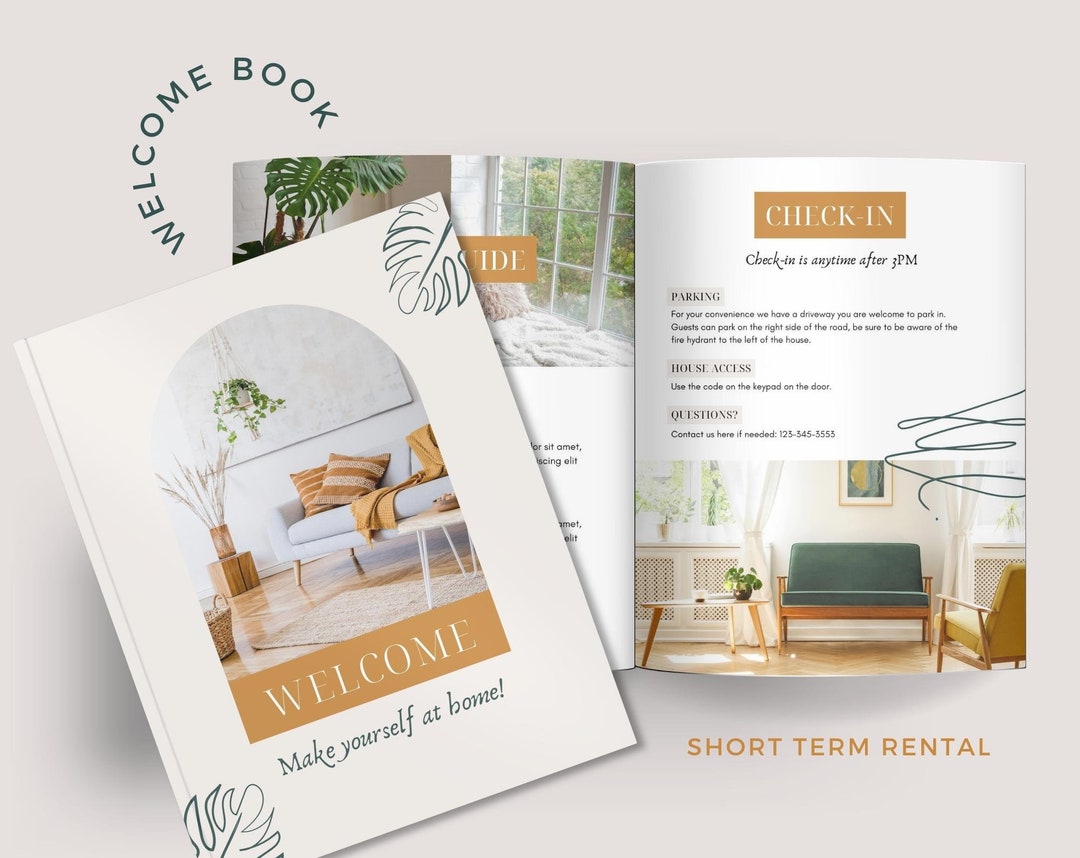 Airbnb Welcome Book, Airbnb House Manual, Airbnb Template, Airbnb ...