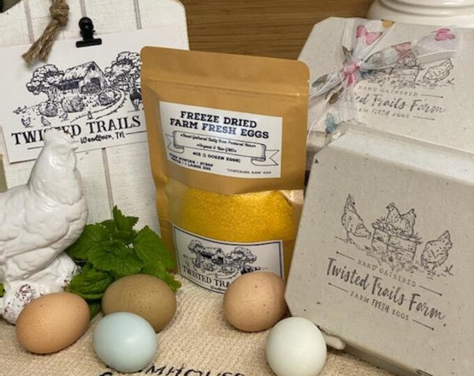 4oz. 1 Dozen Organic Freeze Dried Farm Eggs Food Storage, Camping, Hunting Etsy