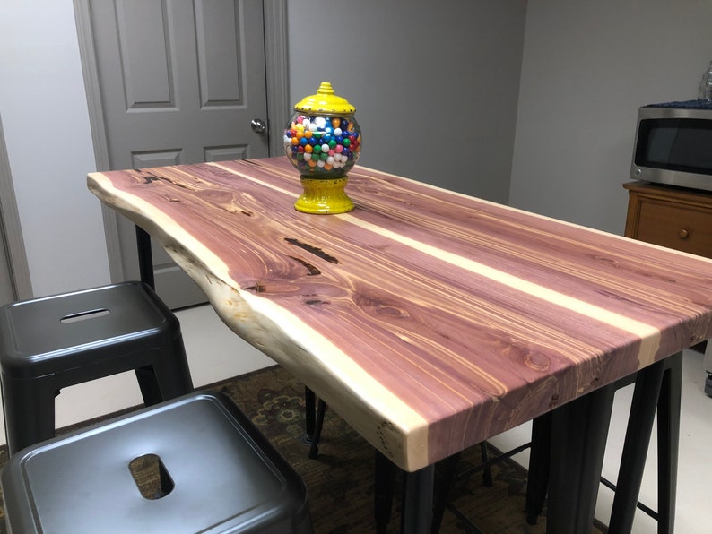 Live Edge Cedar Table Etsy