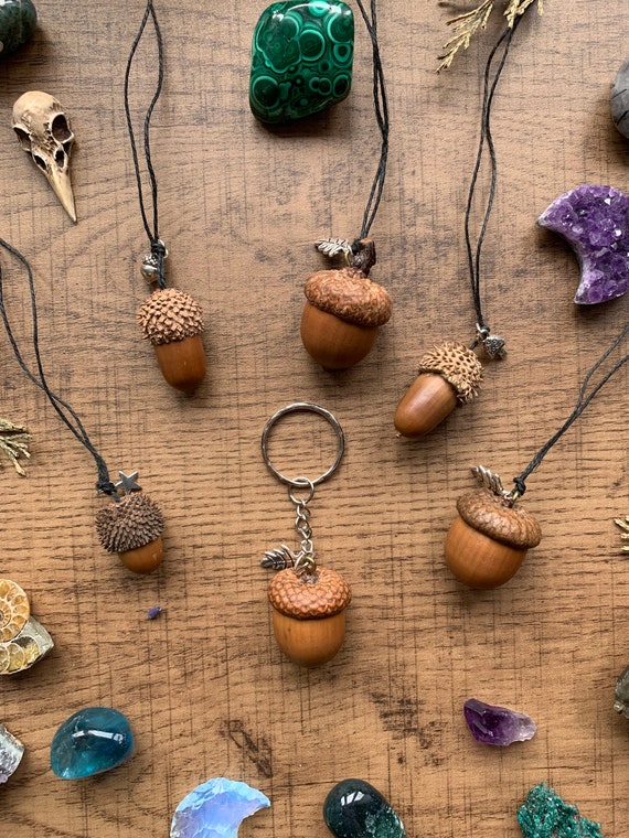 Etsy acorn necklace new arrivals