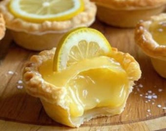 Easy Lemon Pie Recipe | Baby Mini Tarts | Printable Recipe PDF | Mini Lemon Tarts | Easy Dessert