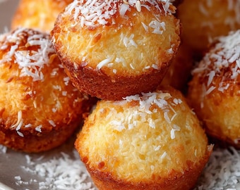 Portuguese Coconut Cakes | Easy & Guaranteed Recipe Digital PDF | Instant Download