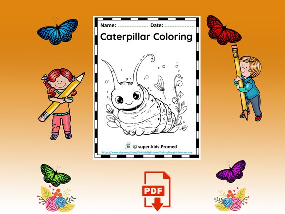 Eric Carle Butterfly Coloring Page