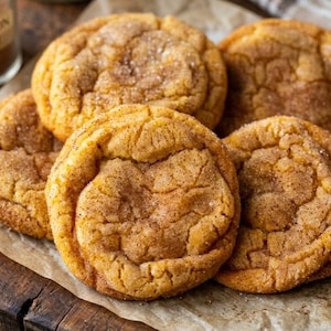 Pumpkin Snickerdoodle Cookies Recipe | Soft Fall Cookies | Printable Recipe PDF | Easy Holiday Cookie | Digital Download