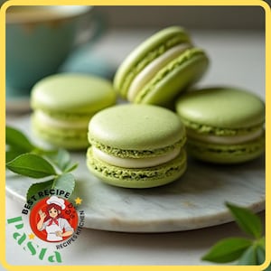 Matcha Tea Macarons Recipe (PDF Download)