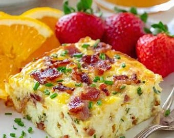 Caçarola de Batata Ralada Fácil para o Café da Manhã | Receita para Imprimir | PDF Digital | Download Imediato