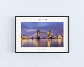 Gezicht op Tower Bridge, Londen - Photography Print
