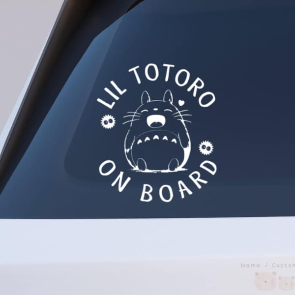 Baby on Board Car Vinyl Decal | Pokemon | Studio Ghibli | Totoro |  Stitch | Pikachu | Bulbasaur | Squirtle | Charmander | Snorlax | Boba |