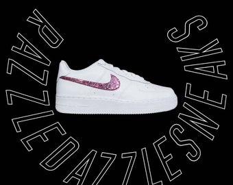 Customised Nike Air force 1 Trainers, women's and kids sizes available.