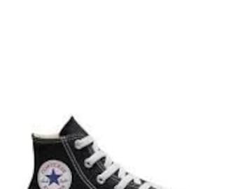 Customized Converse Chuck Taylor Hi Top shoes womens and Kids • Satin and Normal laces in all colours • wedding shoes, casual shoes