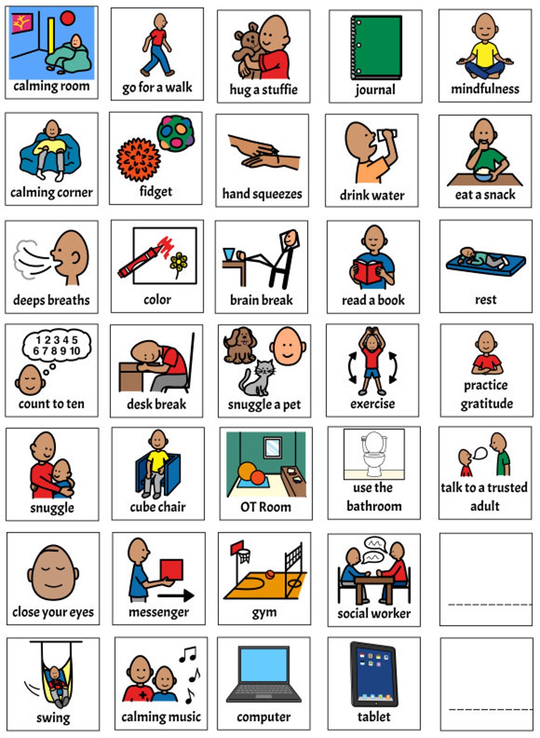 Boardmaker work symbol