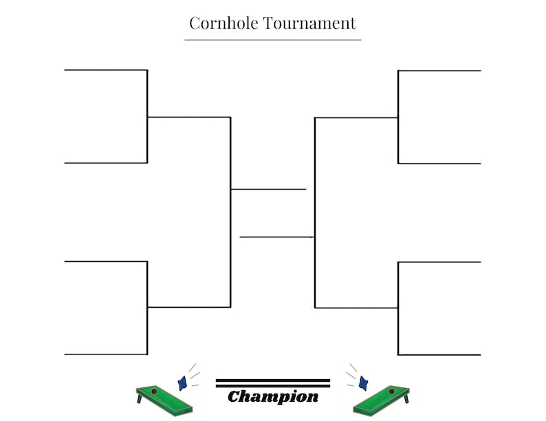 Printable Sports Tournament Bracket, 4 Team Sizes (PDF) MEGA Bundle - Etsy
