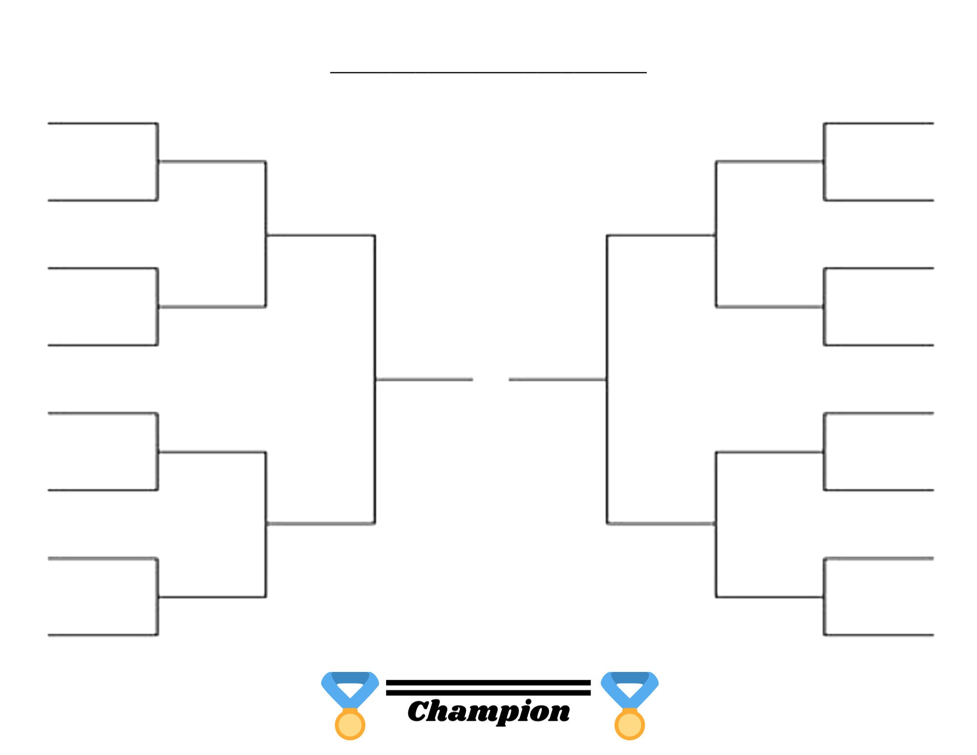 Free Cornhole Tournament Printable Brackets