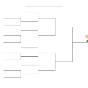 12 Team Tournament Bracket, Sports Bracket, Printable Sports Brackets, Printable Bracket, Basketball Tournament, PDF, Cornhole Bracket