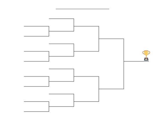 14 Team Tournament Bracket Sports Bracket Printable Sports 