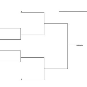 6 Team Tournament Bracket, Sports Bracket, Printable Sports Brackets, Printable Bracket, Basketball Tournament, PDF, Cornhole Bracket