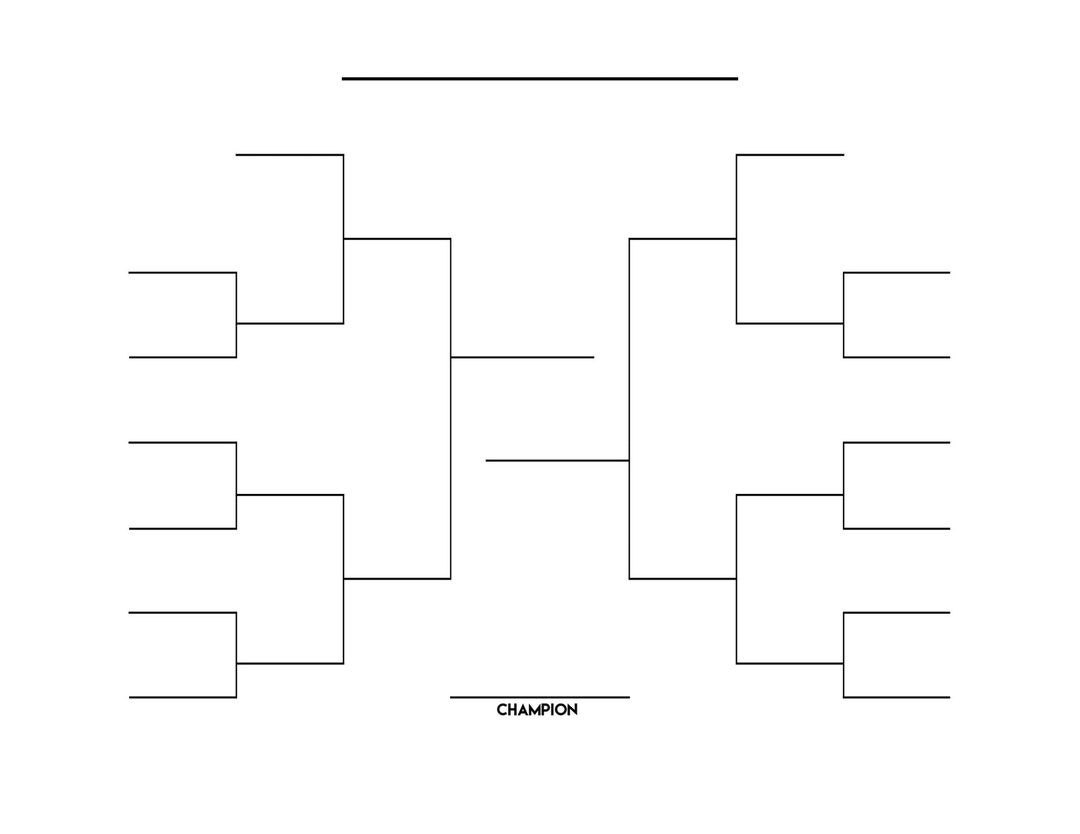 14 Team Tournament Bracket Sports Bracket Printable Sports 