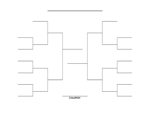 14 Team Tournament Bracket Sports Bracket Printable Sports 