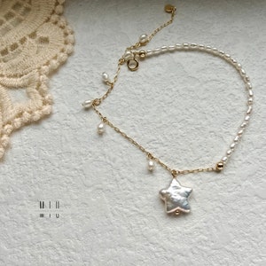Baroque Pearl Star Bracelet•Natural Freshwater Pearl•14K Gold Filled Pearl Jewelry Bracelet•Handmade Bracelet•Birthday Gift•Gifts•New York