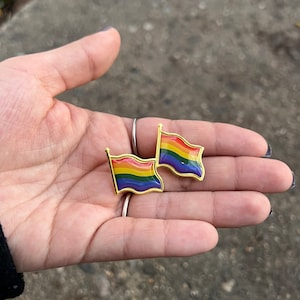 Pride Flag Pin | Rainbow Flag| LGBTQ+ Flag Pin | Pride Flag Enamel